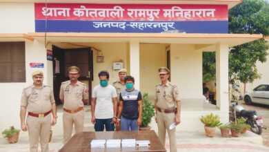 थाना रामपुर मनिहारान प्रभारी नरेंद्र कुमार शर्मा के कुशल निर्देशन वाली पुलिस टीमों ने,किया 4 चोरियो का जोरदार खुलासा,